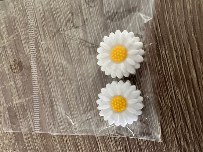 Hovedbilde Maskestoppere 2 pk Blomster Hvite 