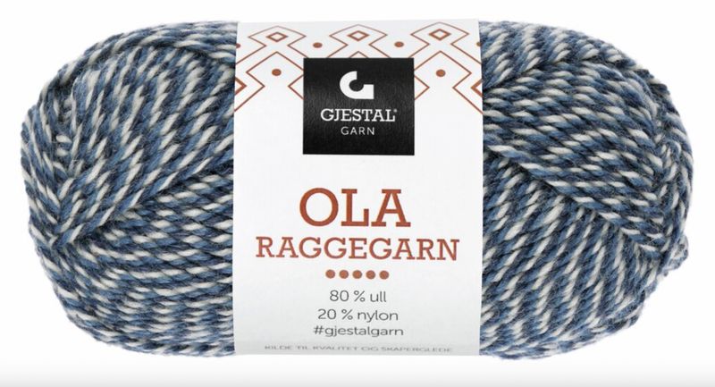 712 Ola Raggegarn Mørk denim/Denim/Natur mouline