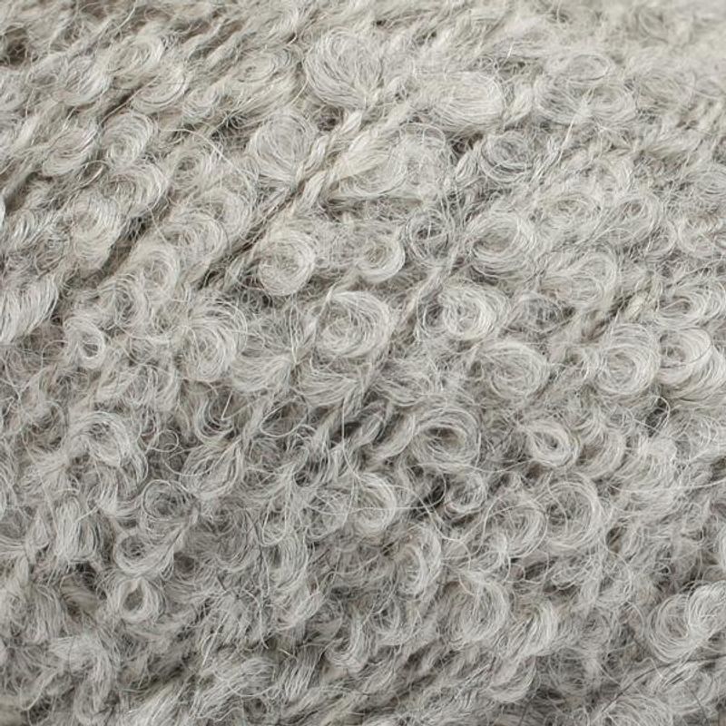 Drops Alpaca Boucle mix  5110 Lys Grå