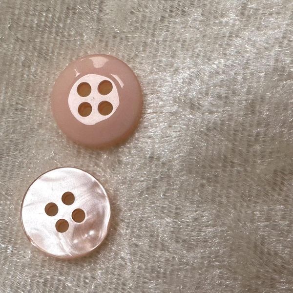 Hovedbilde Knapp Rosa plast 13mm