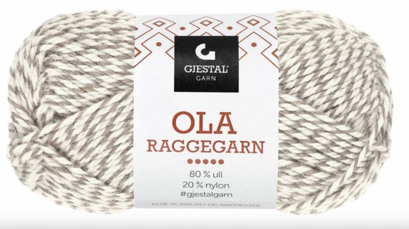 704 Ola Raggegarn Beige/Natur